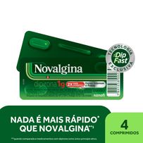 Analgésico e Antitérmico Novalgina 1g 4 Comprimidos