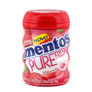 Goma De Mascar Mentos Pure Fresh Morango 56g