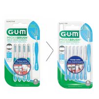 Escova Interdental Gum ProxaBrush 1.6mm Médio Cônico 6 Unidades