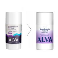 Desodorante Natural em Barra Alva Lavanda 55g