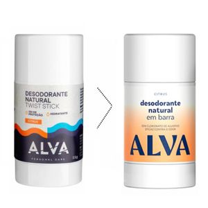 Desodorante Natural em Barra Alva Citrus 55g
