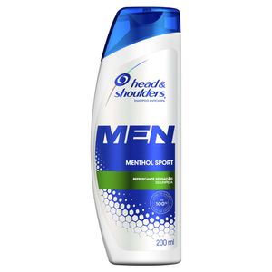 Shampoo De Cuidados Com A Raiz Head & Shoulders Men Menthol Sport 200ml