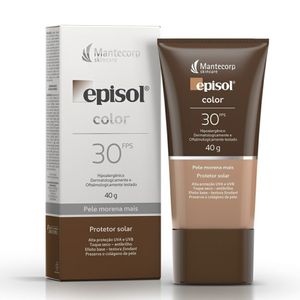 Protetor Solar Episol Color Pele Morena Mais Fps30 40g
