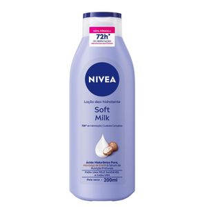 Loção Deo-Hidratante Corporal Nivea Soft Milk 200ml