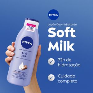 Loção Deo-Hidratante Corporal Nivea Soft Milk 200ml