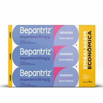 Pomada Para Assadura Bepantriz Dexpantenol 3 Unidades de 30g Cada