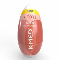 Masturbador Masculino K-Med K-Toys Bate Bate de Silicone Textura Twister Cor Vermelho 1 Unidade