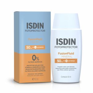 Protetor Solar Isdin Fusion Fluid Mineral FPS50 50ml