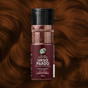 Máscara Pigmentante Kamaleão Urso Pardo Ruivo Amadeirado Mogno 100ml