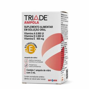 Suplemento Alimentar Triade Ampola Solução Oral 3ml
