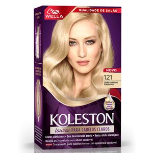 Tintura Wella Koleston 121 - Louro Claro Acinzentado