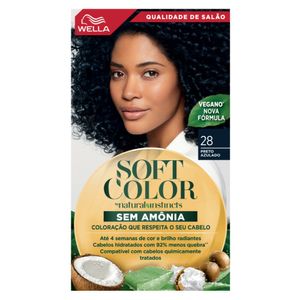 Tintura Wella Soft Color Natural 28 - Preto Azulado