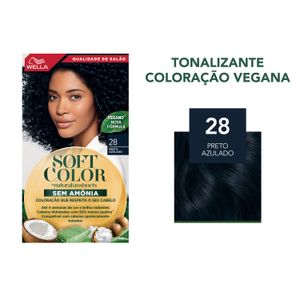 Tintura Wella Soft Color Natural 28 - Preto Azulado
