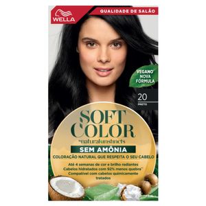 Tintura Wella Soft Color Natural 20 - Preto