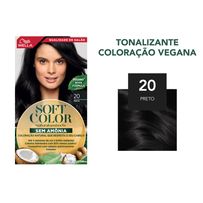 Tintura Wella Soft Color Natural 20 - Preto