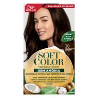 Tintura Wella Soft Color Natural 30 - Castanho Escuro