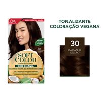 Tintura Wella Soft Color Natural 30 - Castanho Escuro