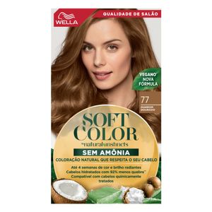 Tintura Wella Soft Color Natural 77 - Marrom Dourado