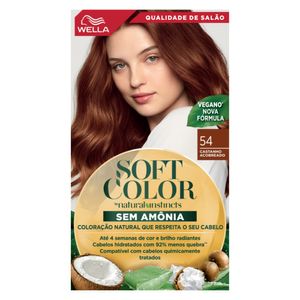 Tintura Wella Soft Color Natural 54 - Castanho Acobreado