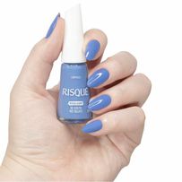 Esmalte Risqué Cremoso Nova Cor! Se Solta No Blues 8ml