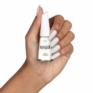 Esmalte Cremoso Risqué Branco Bianco Puríssimo 8ml
