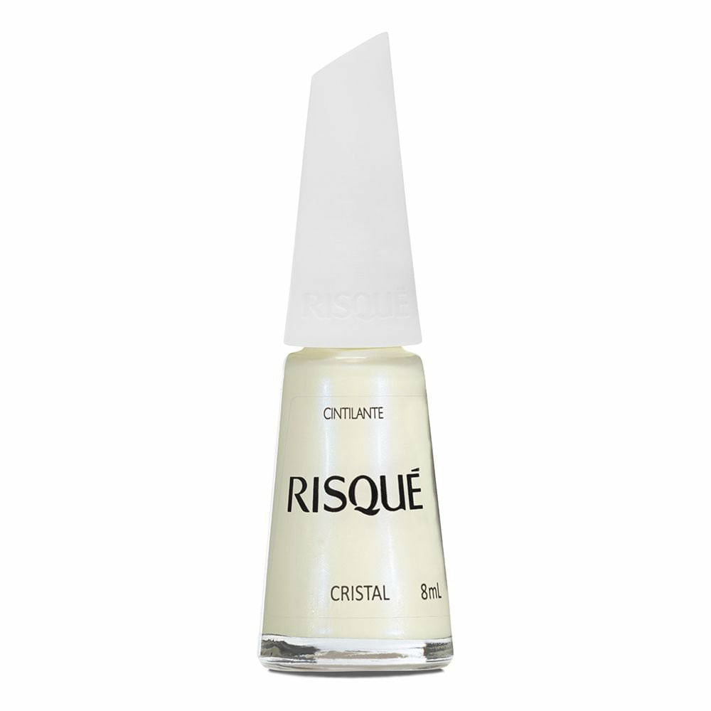 Esmalte Cintilante Risqué Branco Cristal 8ml