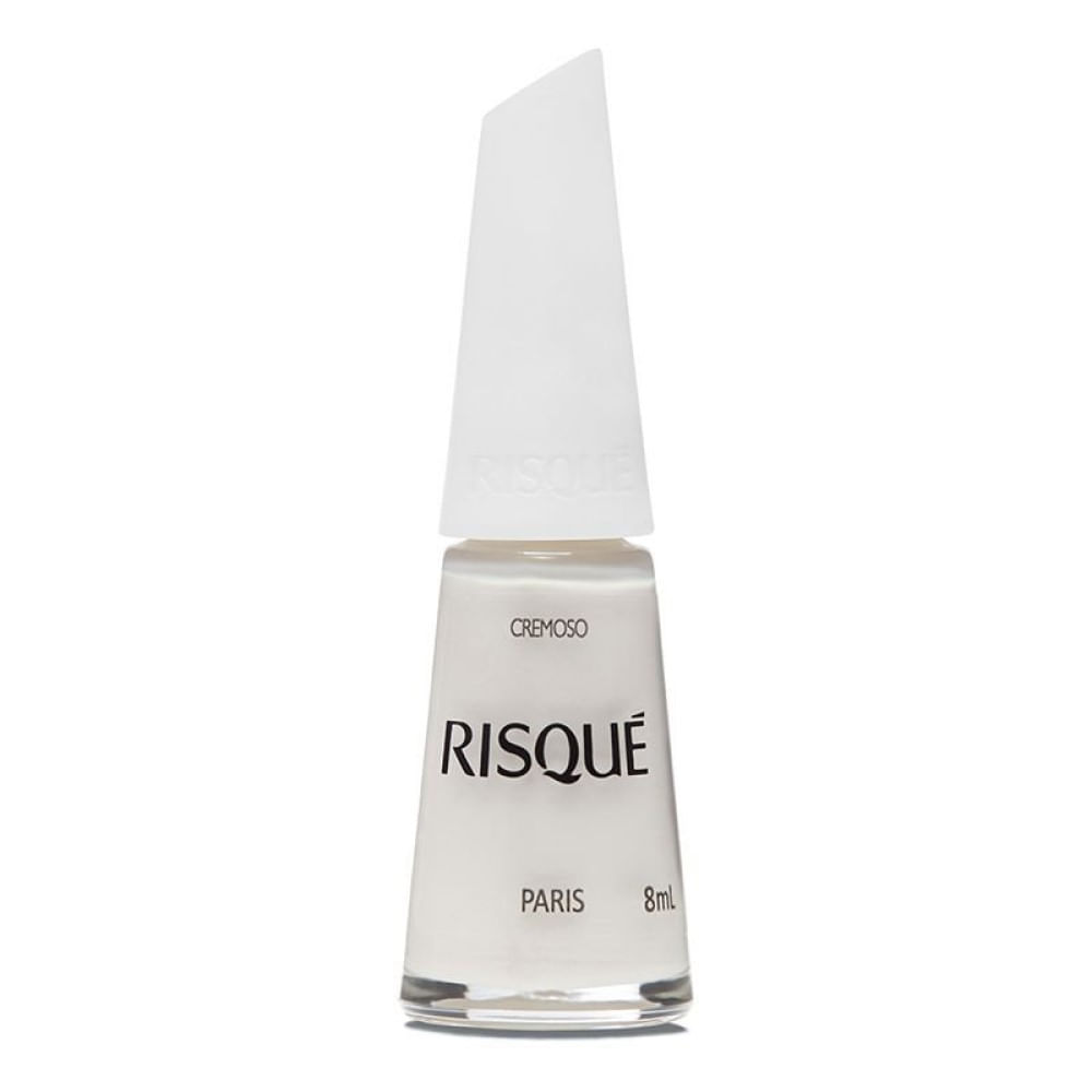 Esmalte Cremoso Risqué Branco Paris 8ml