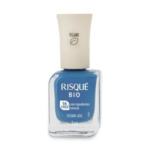 Esmalte Risqué Bio Azul Cremoso Oceano Azul 9ml