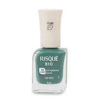 Esmalte Risqué Bio Verde Cremoso Chá Verde 9ml