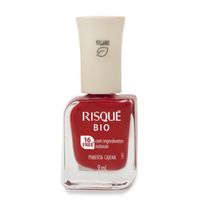 Esmalte Risqué Bio Vermelho Cremoso Pimenta Caiena 9ml