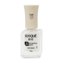 Esmalte Risqué Bio Branco Cremoso Lírio Branco 9ml