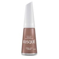 Esmalte Cremoso Risqué Linda, Leve e Nude 8ml