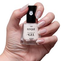 Esmalte Cremoso Risqué Diamond Gel Chá Branco 9,5ml