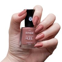 Esmalte Cremoso Risqué Diamond Gel Espumante Rosé 9,5ml