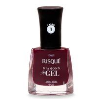 Esmalte Cremoso Risqué Diamond Gel Amora Negra 9,5ml