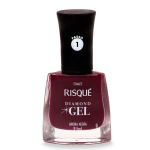 Esmalte Cremoso Risqué Diamond Gel Amora Negra 9,5ml