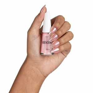 Esmalte Cintilante Risqué Rosas Pérola 8ml