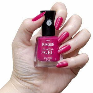 Esmalte Risqué Diamond Gel Creme de Pitaya Rosa Cremoso 9,5ml