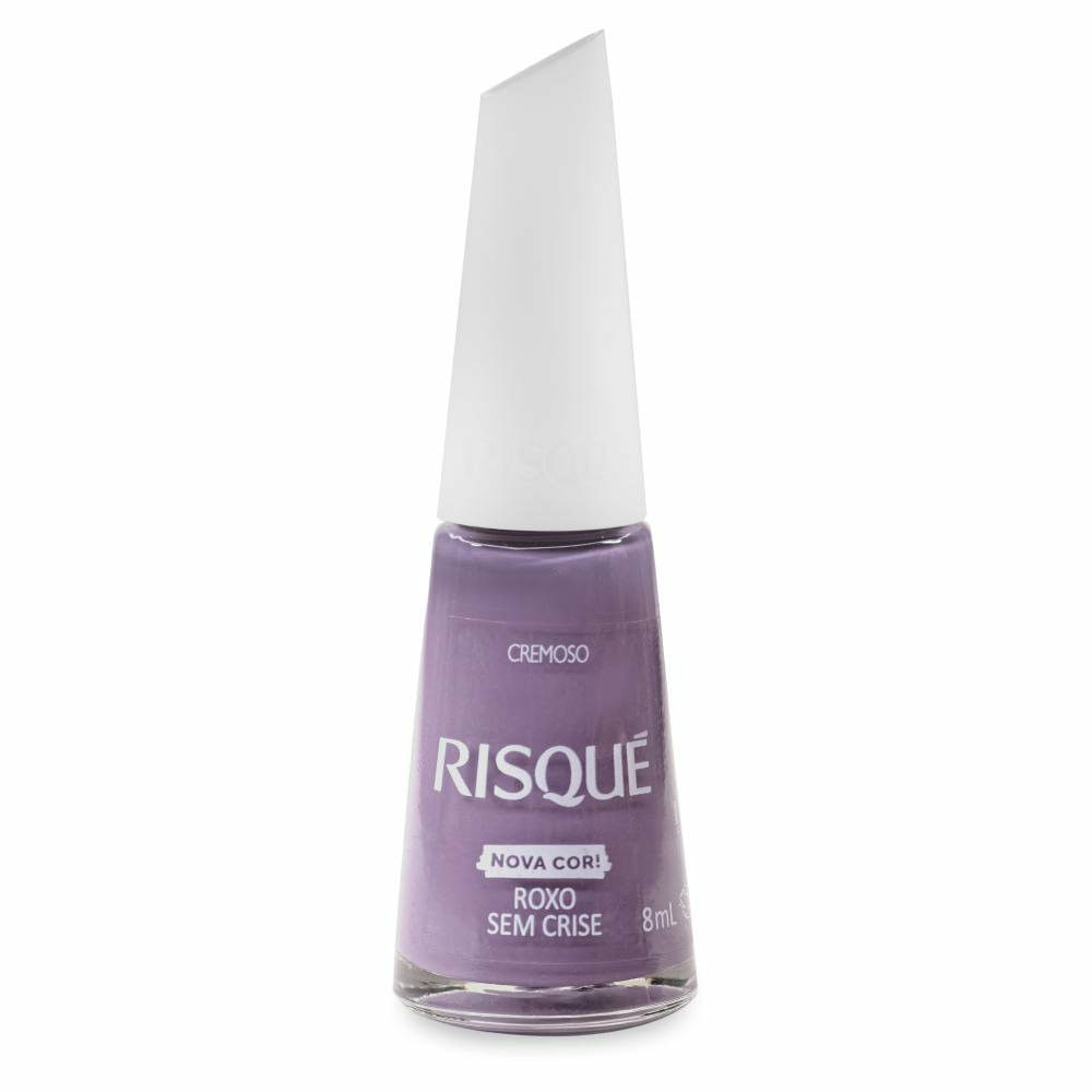 Esmalte Risqué Cremoso Nova Cor! Roxo Sem Crise 8ml