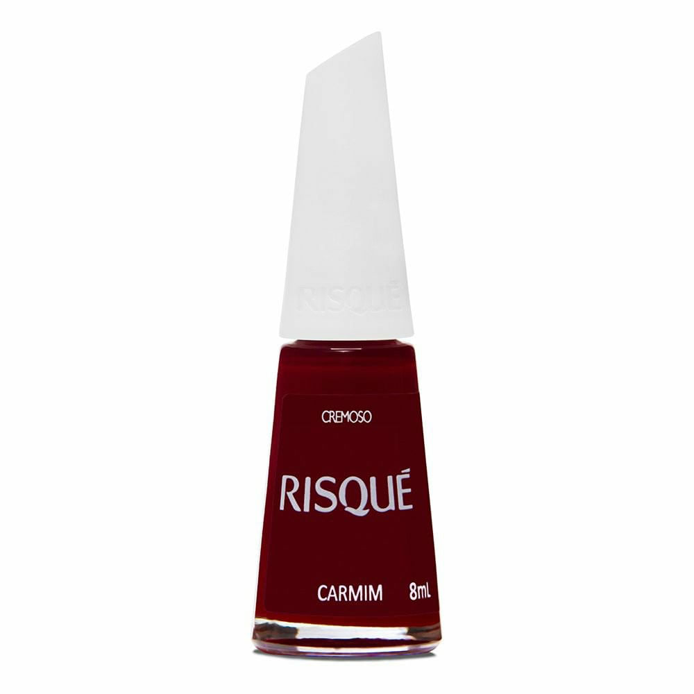 Esmalte Cremoso Risqué Vermelho Carmim 8ml