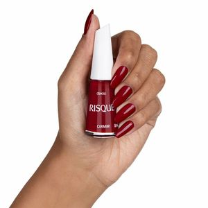 Esmalte Cremoso Risqué Vermelho Carmim 8ml