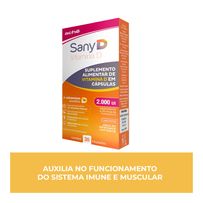 Suplemento Alimentar Sany D 2.000Ui 30 Cápsulas