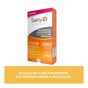 Suplemento Alimentar Sany D 1.000Ui 60 Cápsulas