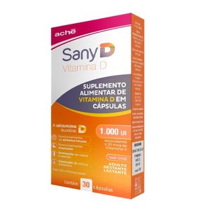 Suplemento Alimentar Sany D 1.000Ui 30 Cápsulas