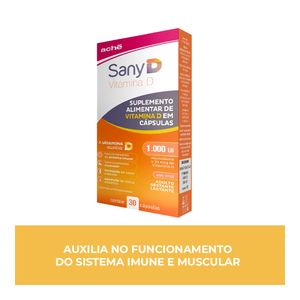 Suplemento Alimentar Sany D 1.000Ui 30 Cápsulas
