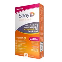 Suplemento Alimentar Sany D 2.000Ui 60 Cápsulas