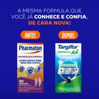 Suplemento Alimentar Targifor Imunidade A-Z 30 Cápsulas