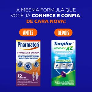 Suplemento Alimentar Targifor Imunidade A-Z 30 Cápsulas