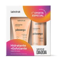 Kit Labotrat Pêssego Esfoliante Corporal 150g + Hidratante Corporal 190ml
