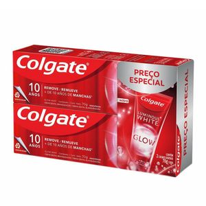 Creme Dental Colgate Luminous White Glow 2 Unidades de 70g Cada